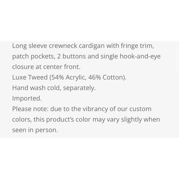 NWT Lilly Pulitzer Simora Cardigan Pink Palms Exotic Tweed - Picture 4 of 4